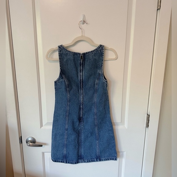 Abercrombie & Fitch Denim Mini Dress, Women’s Size XXS, Medium Wash - Picture 6 of 9